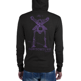 GenderNonSpecific ZIPadeedooda Hoodie: BlackSabbathPurple