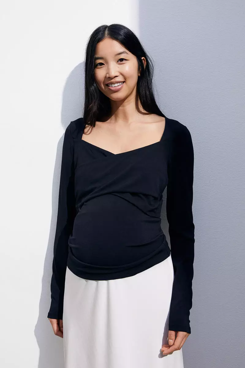 H&M MAMA Jersey nursing top