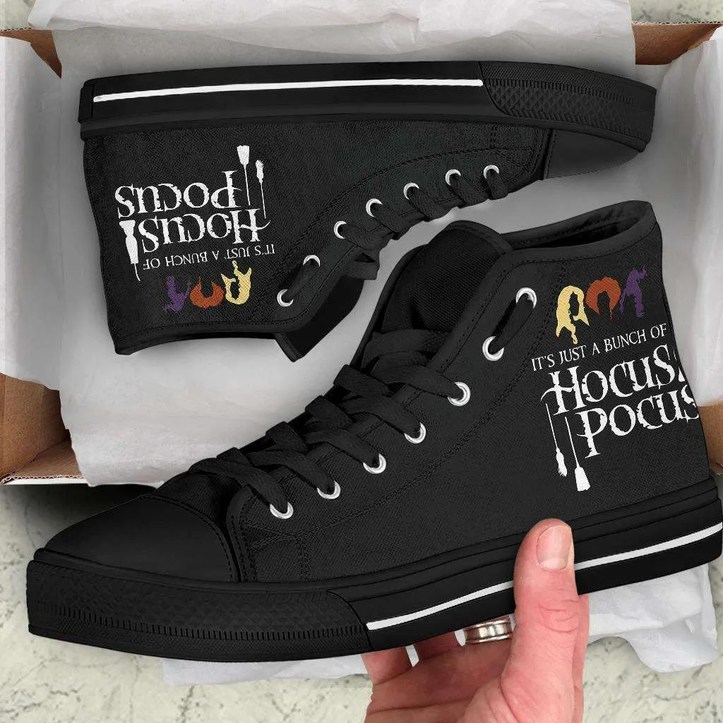 Hocus Pocus Black Halloween High Top Shoes Converse Style High Top Sneakers