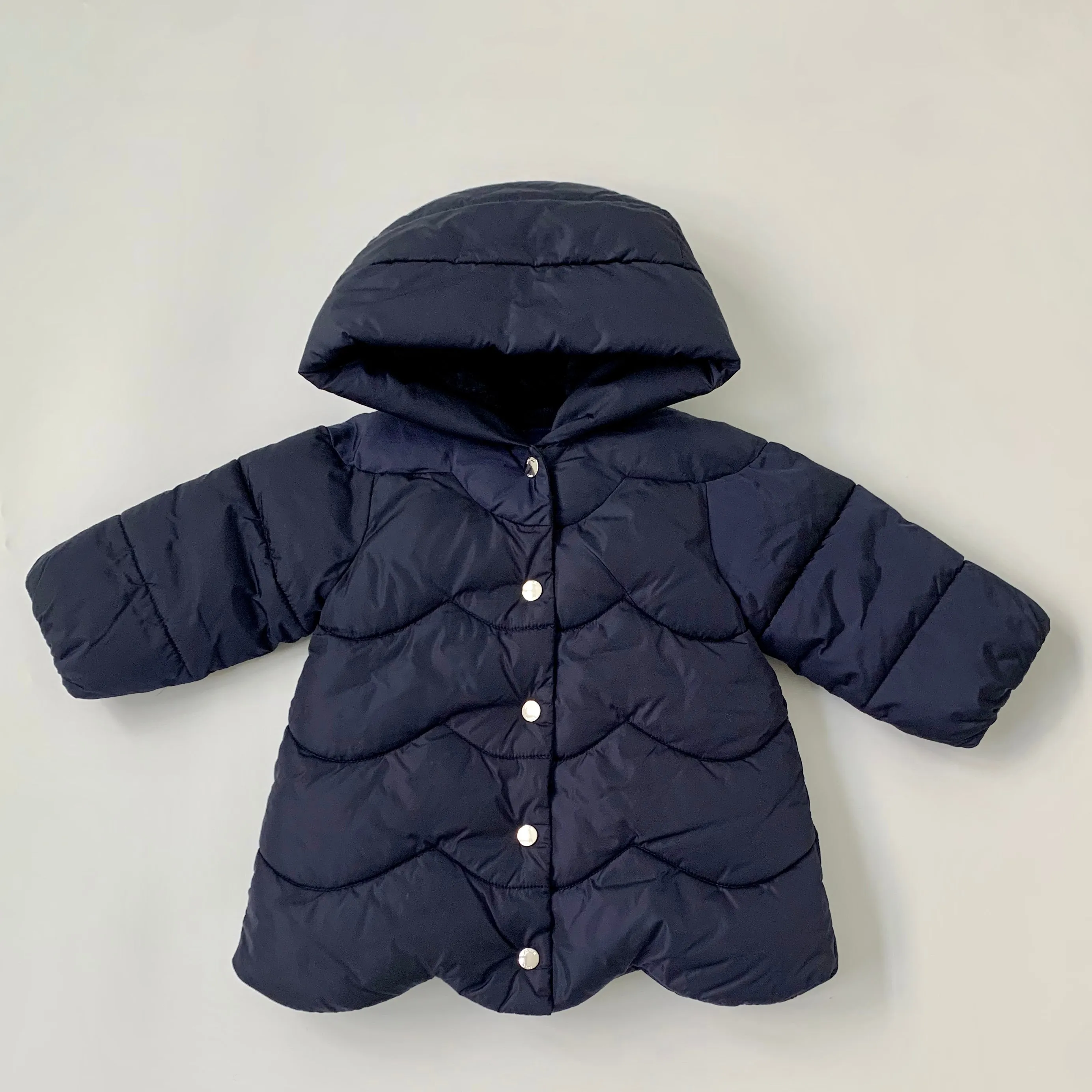 Jacadi Navy Scallop Coat: 18 Months