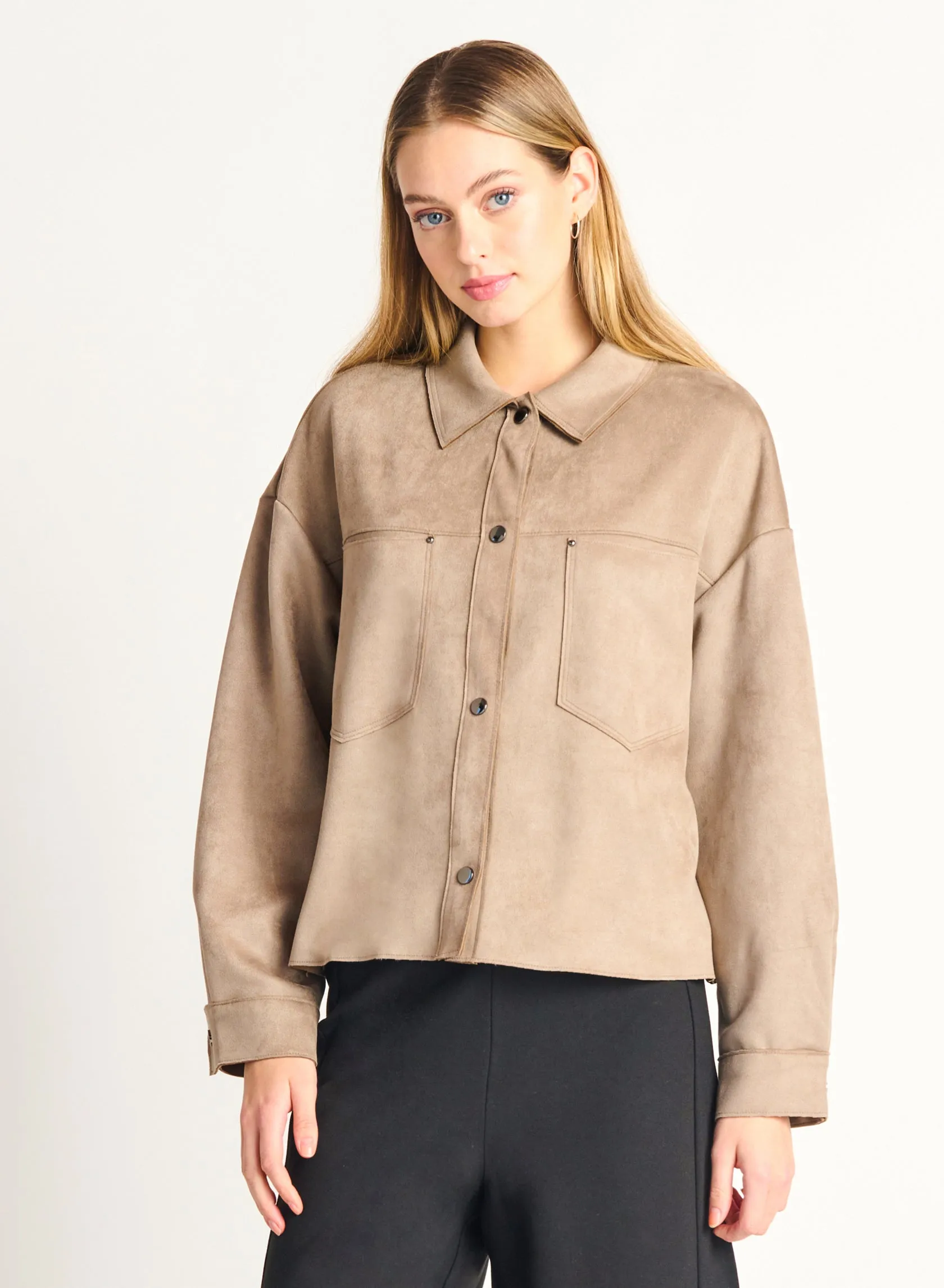 Jenna Faux Suede Jacket