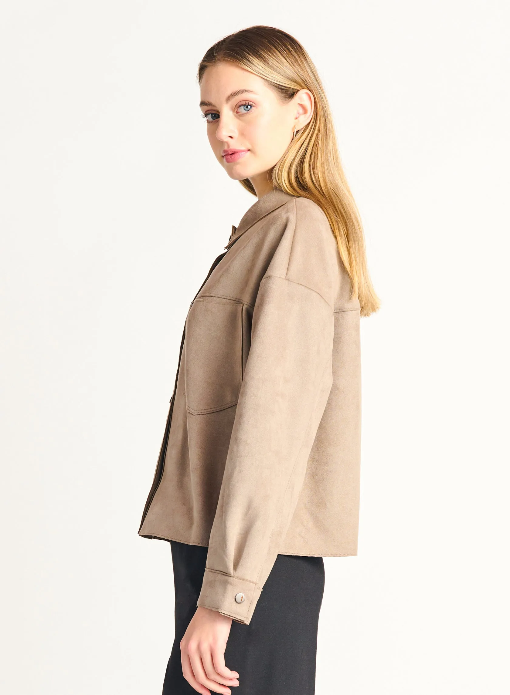 Jenna Faux Suede Jacket