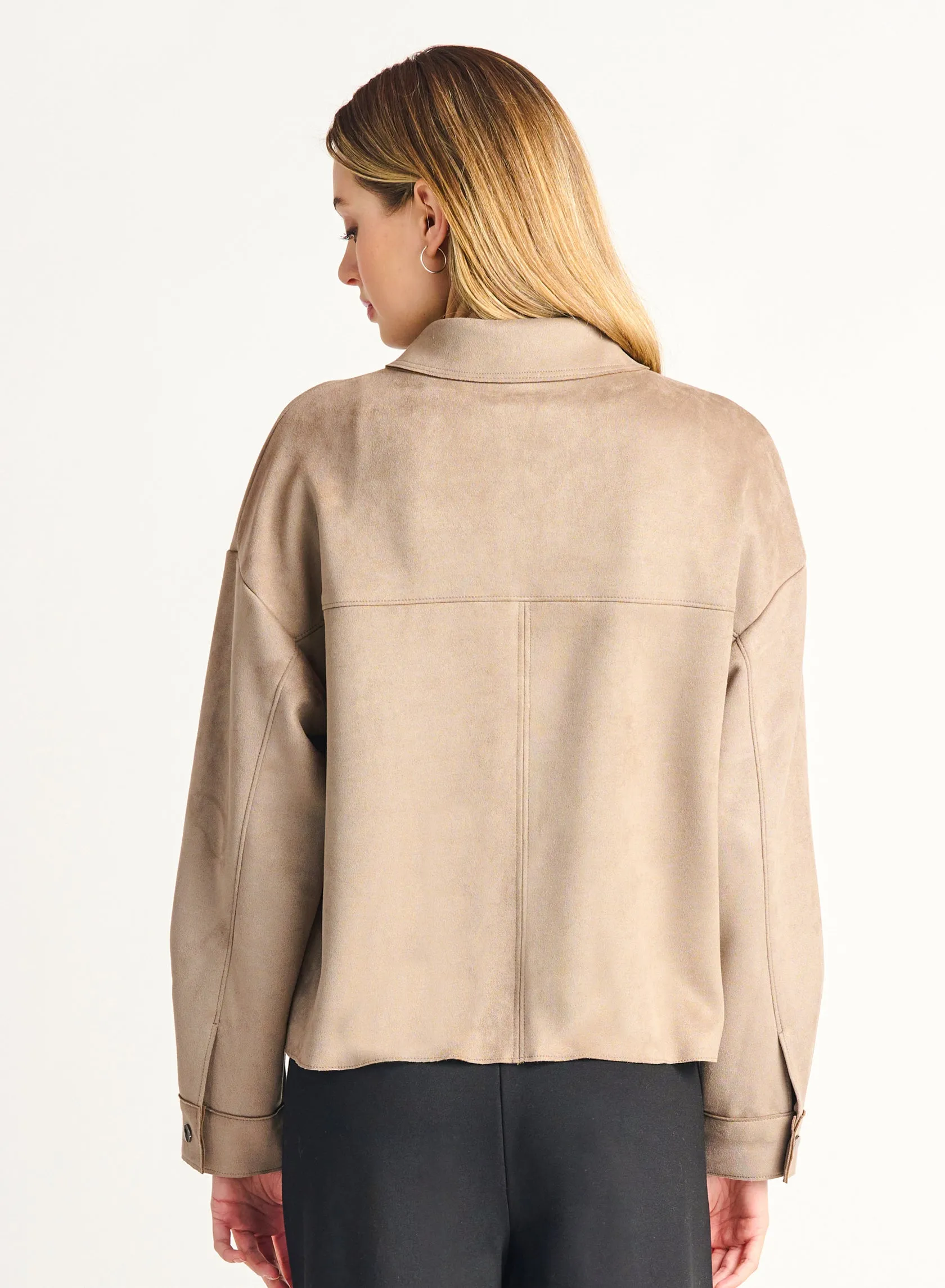 Jenna Faux Suede Jacket