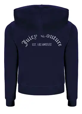 Juicy Couture Arched Diamante Robertson Hoodie - Night Sky