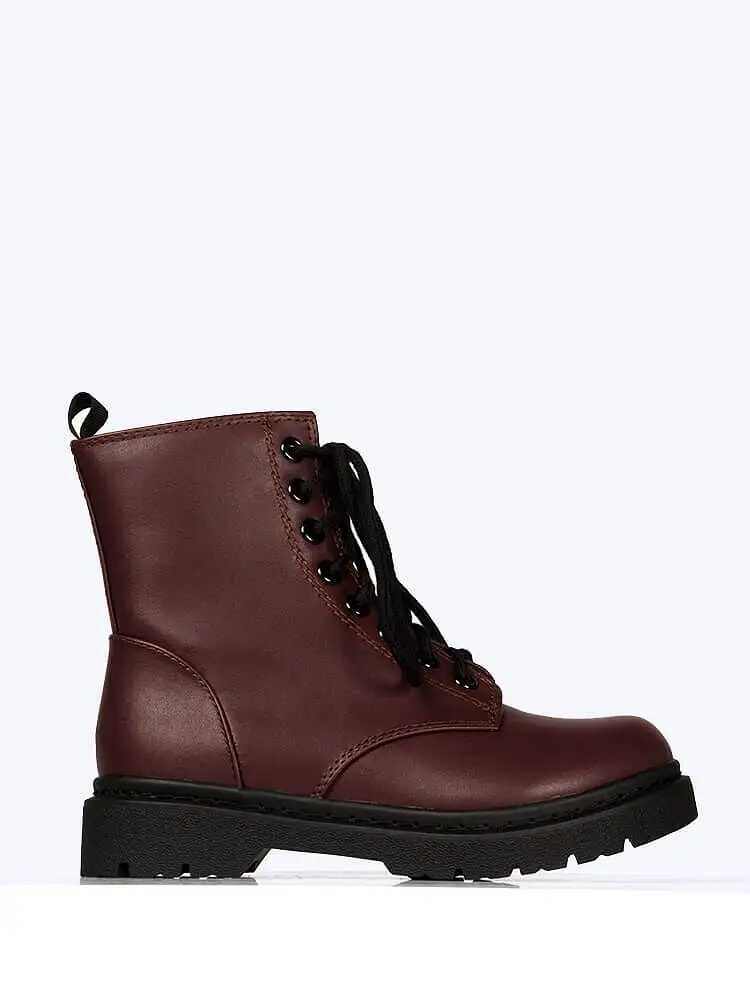 Lace Up Combat Boot