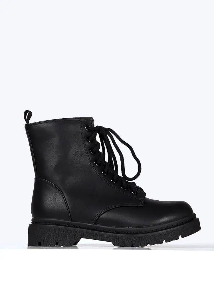 Lace Up Combat Boot