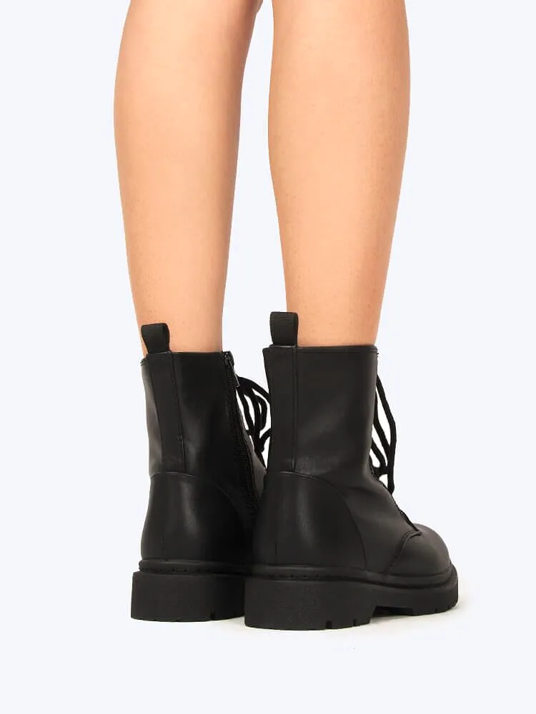 Lace Up Combat Boot