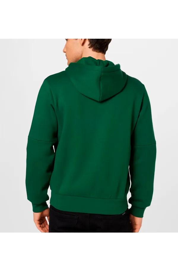 Lacoste Tape Logo Hoodie Green