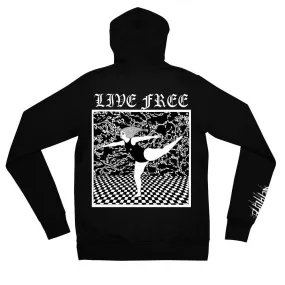 LIVE FREE ZIP UP HOODIE