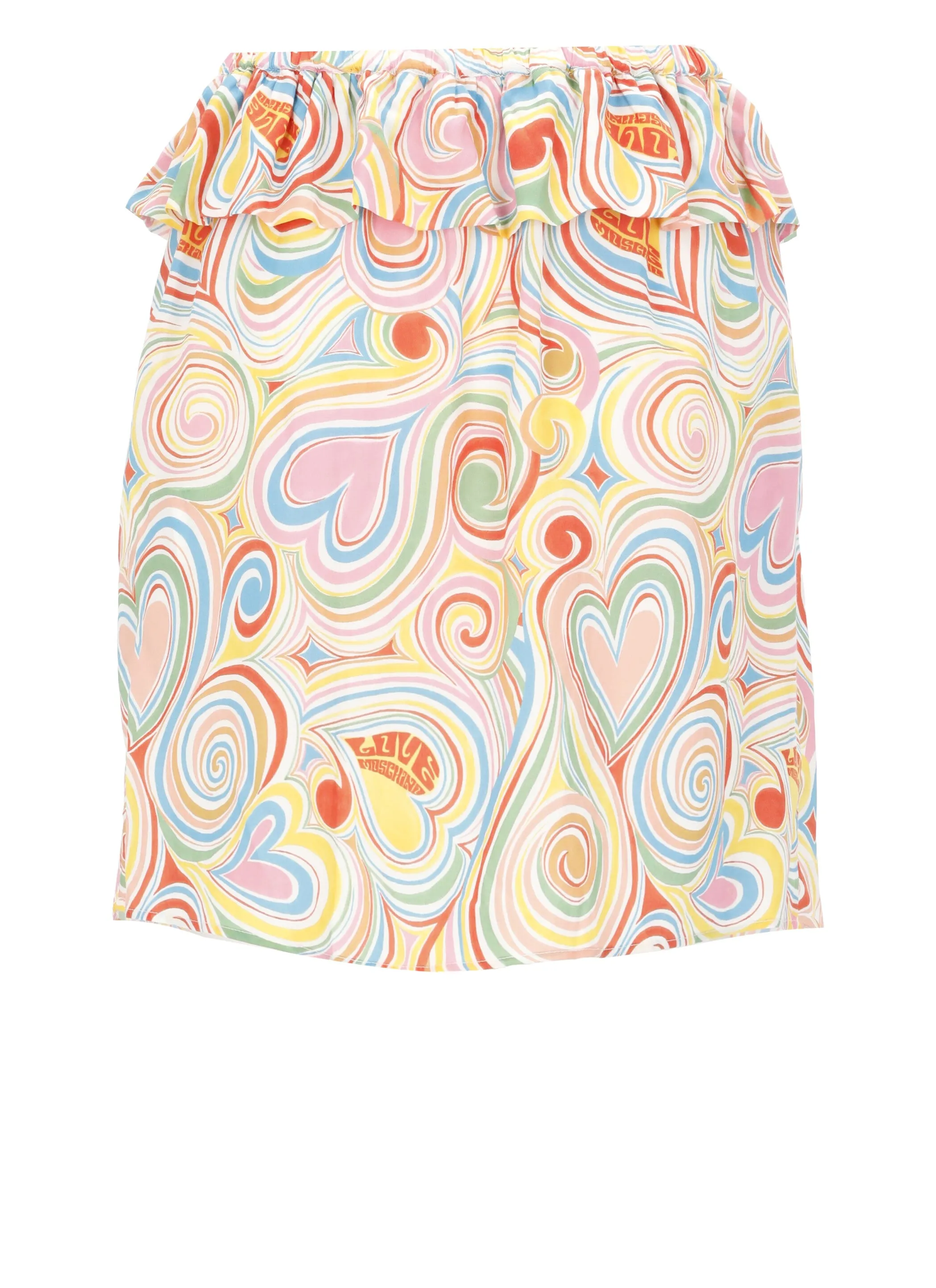 Love Moschino Graphic Printed Off-Shoulder Top