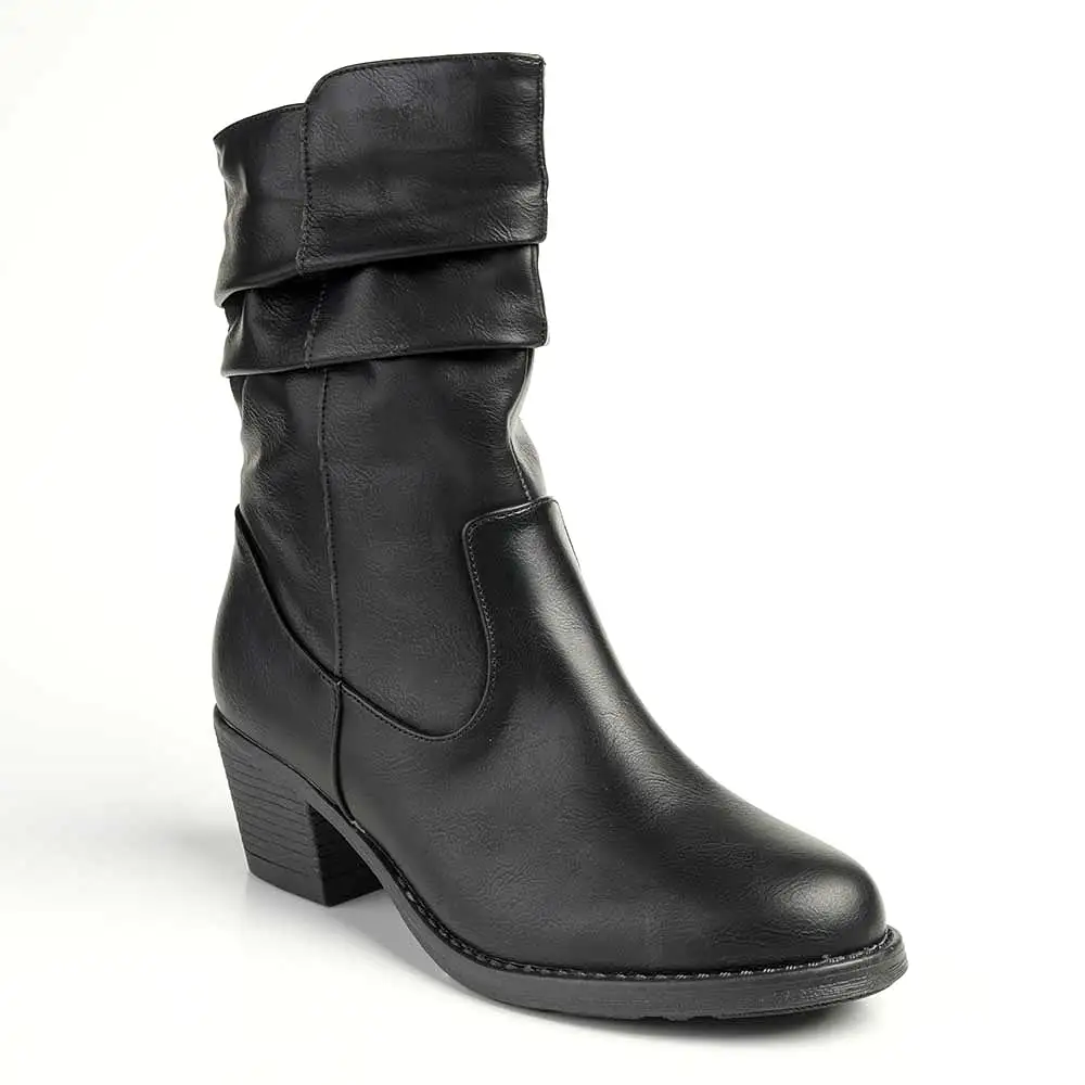 Madison Fallon Combat Boot - Black