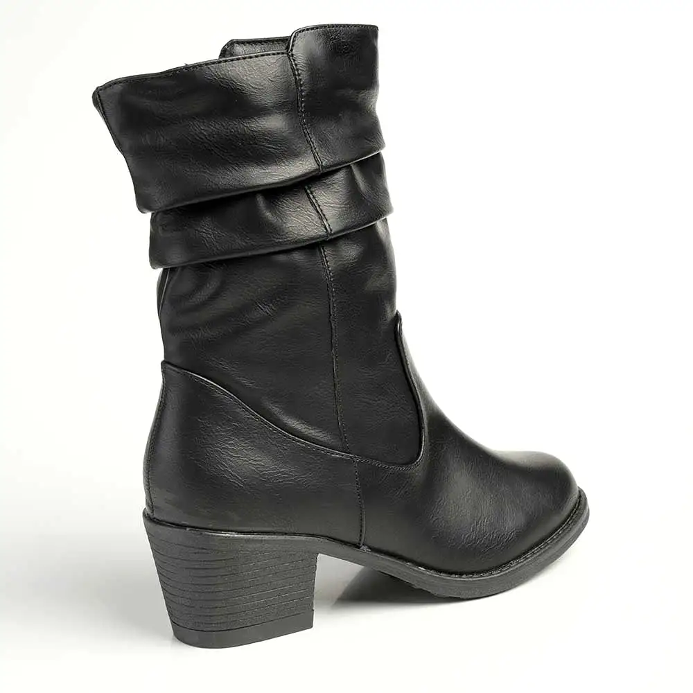 Madison Fallon Combat Boot - Black