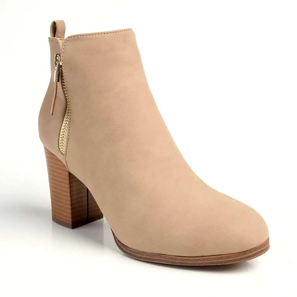 Madison Fern Ankle Boot - Taupe