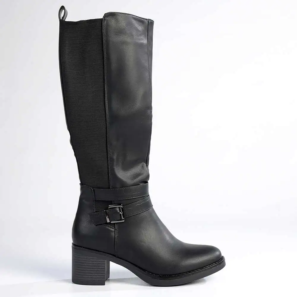 Madison Gabriella Long Boots - Black