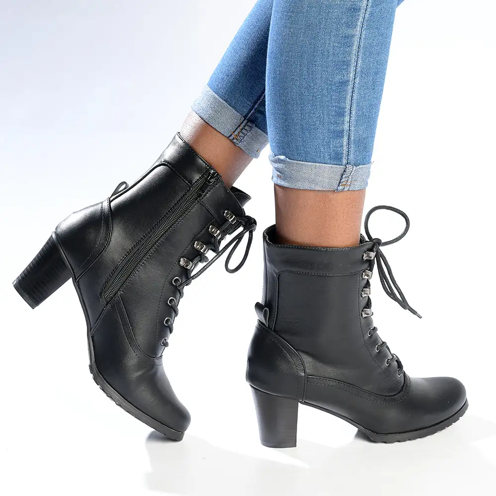 Madison Nadine Short Boot - Black