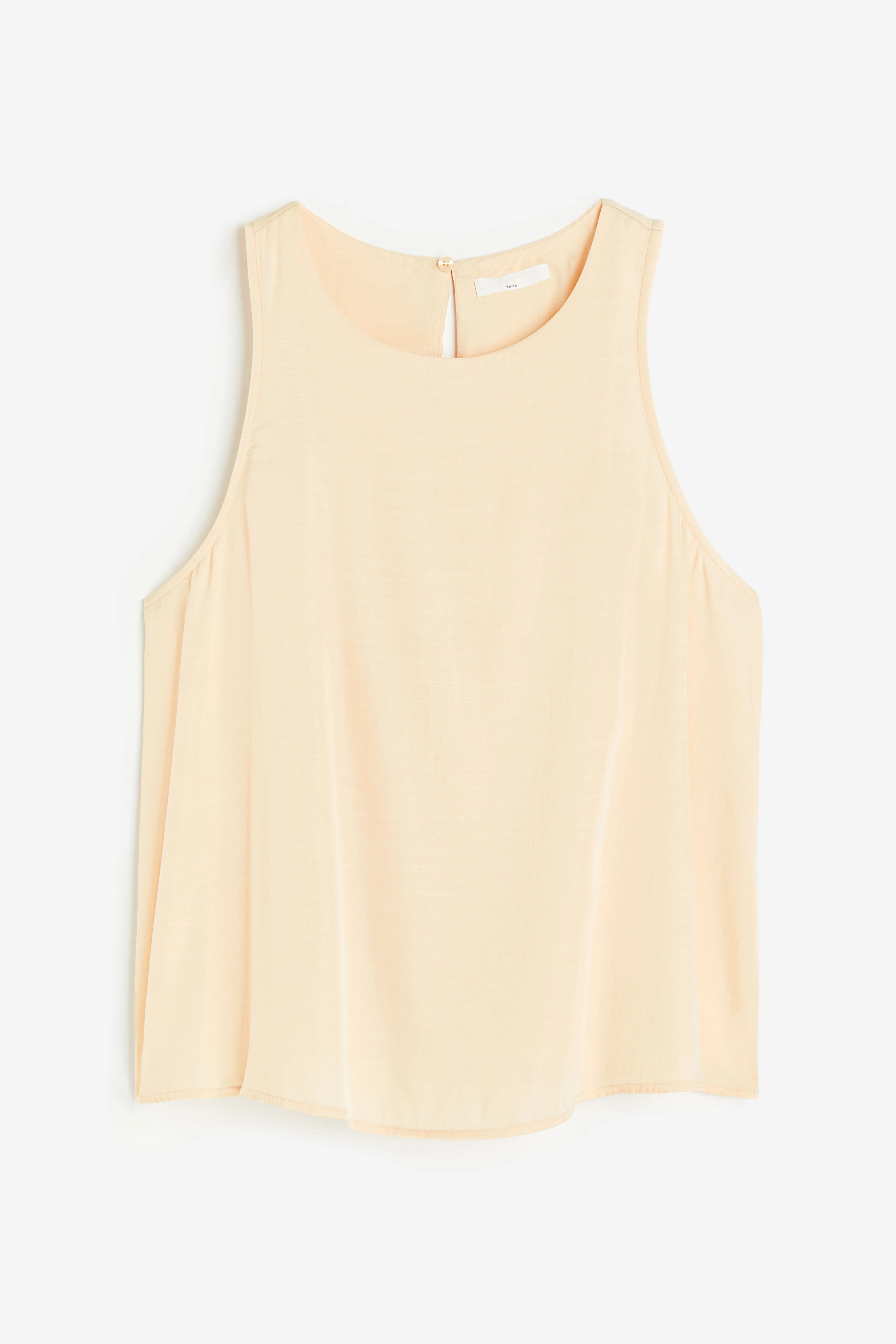 MAMA Satin nursing top - Round neck - Short sleeve - Pale yellow - Ladies | H&M GB