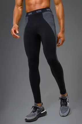 Man Active Gym Seamless Leggings | boohooMAN UK