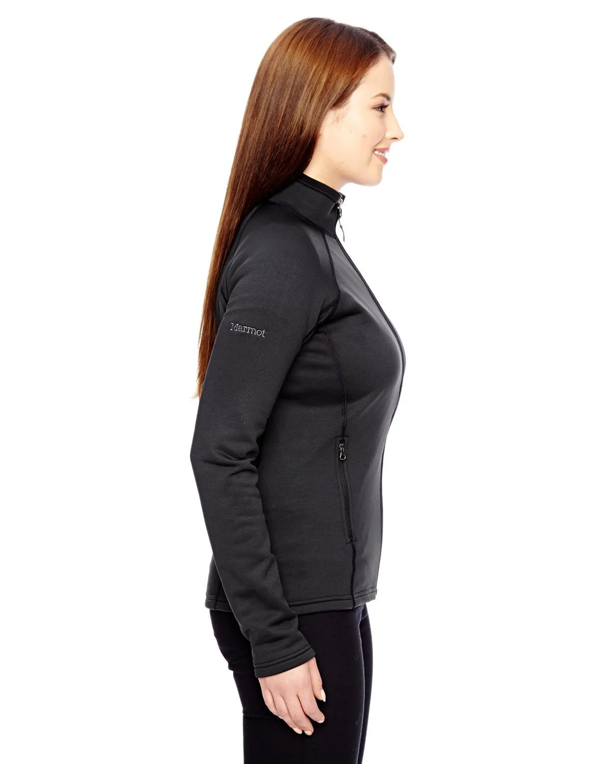 Marmot Ladies Stretch Fleece Jacket 89560 Black