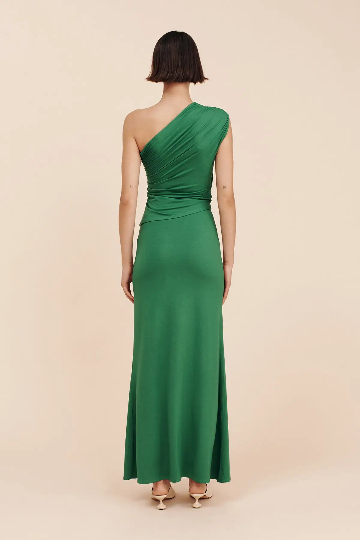 MASON ONE SHOULDER TOP - EMERALD