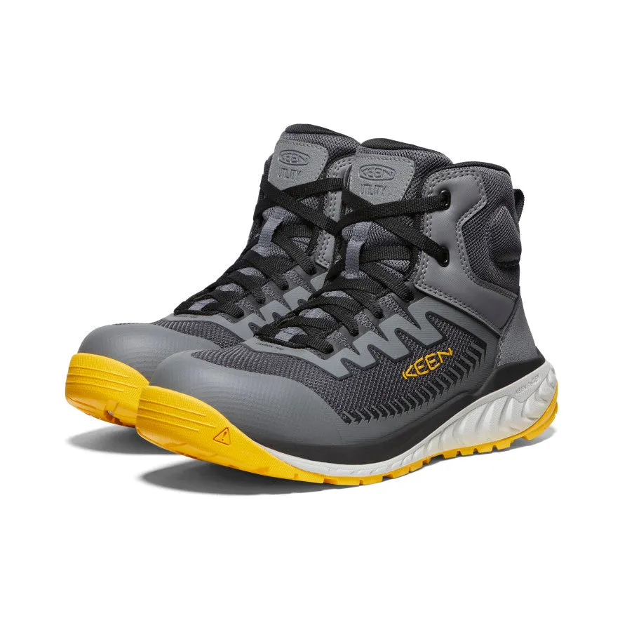 Men's Arvada Mid Work Sneaker (Carbon-Fiber Toe)  |  Black/Keen Yellow