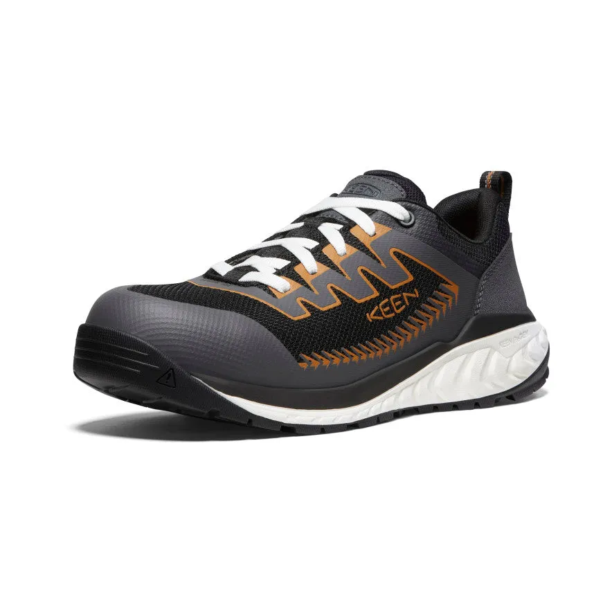 Men's Arvada Work Sneaker (Carbon-Fiber Toe)  |  Black/Curry