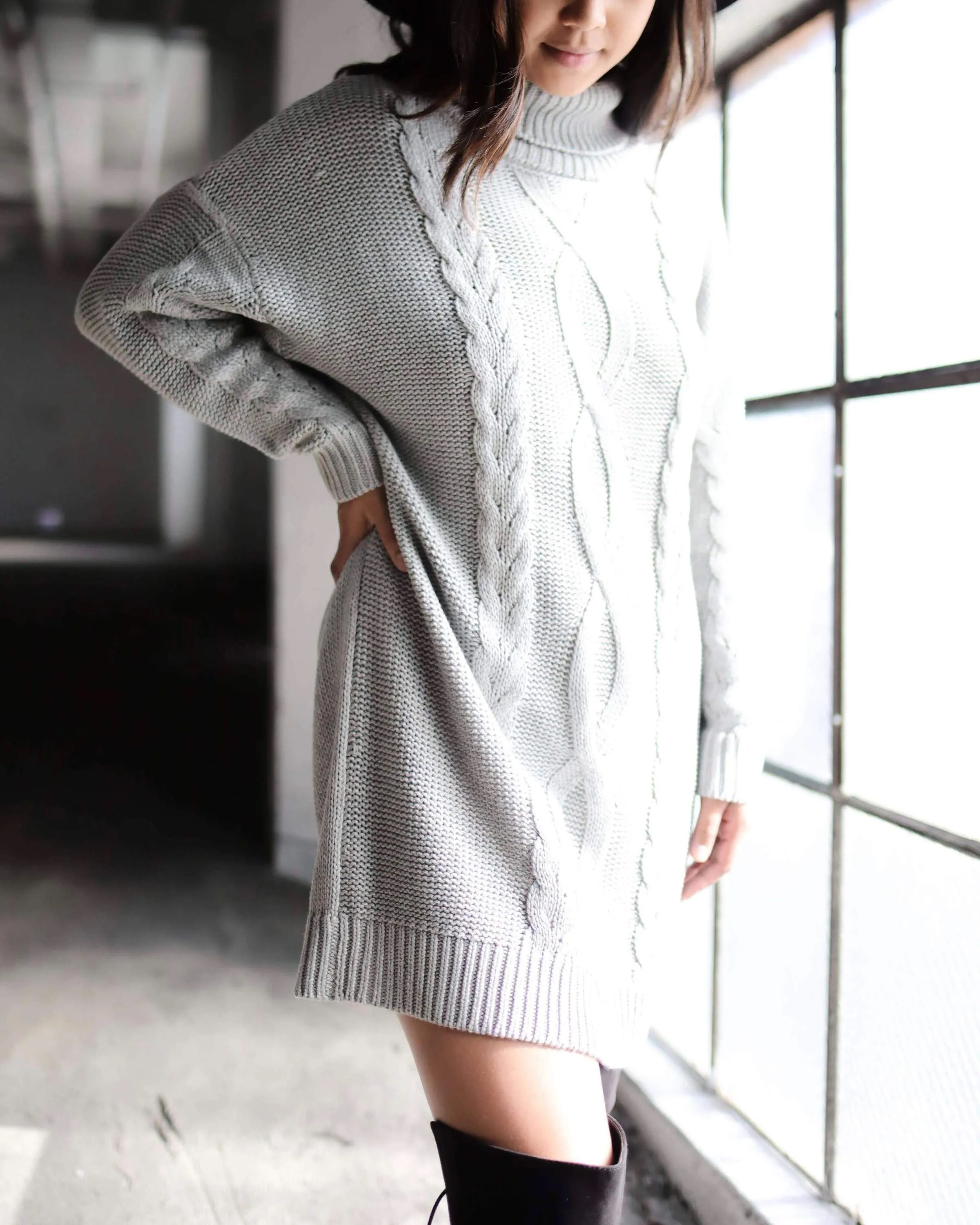 Minkpink Janine Cable Knit Sweater