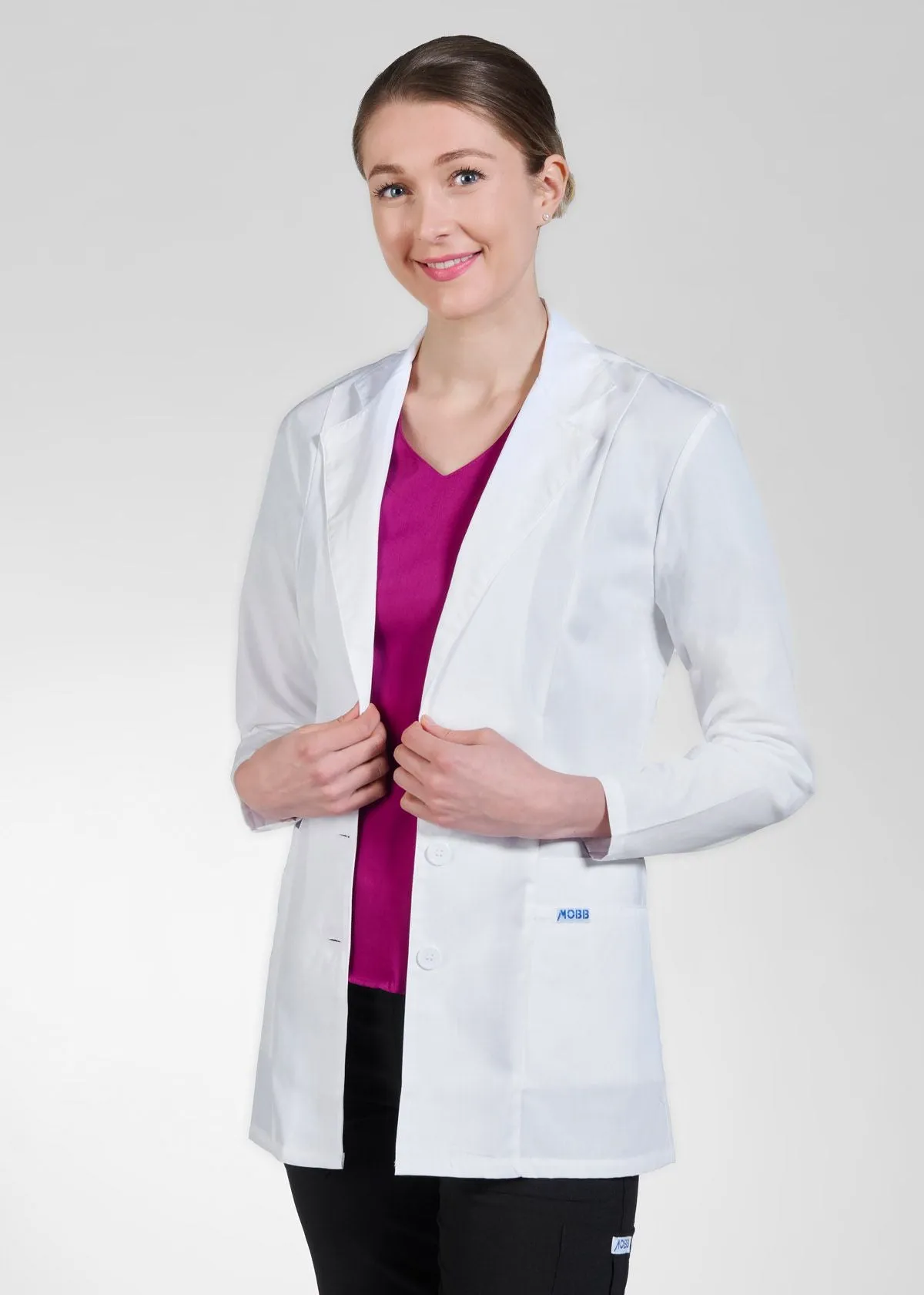 Mobb Ladies Fitted Fashion Lab Coat