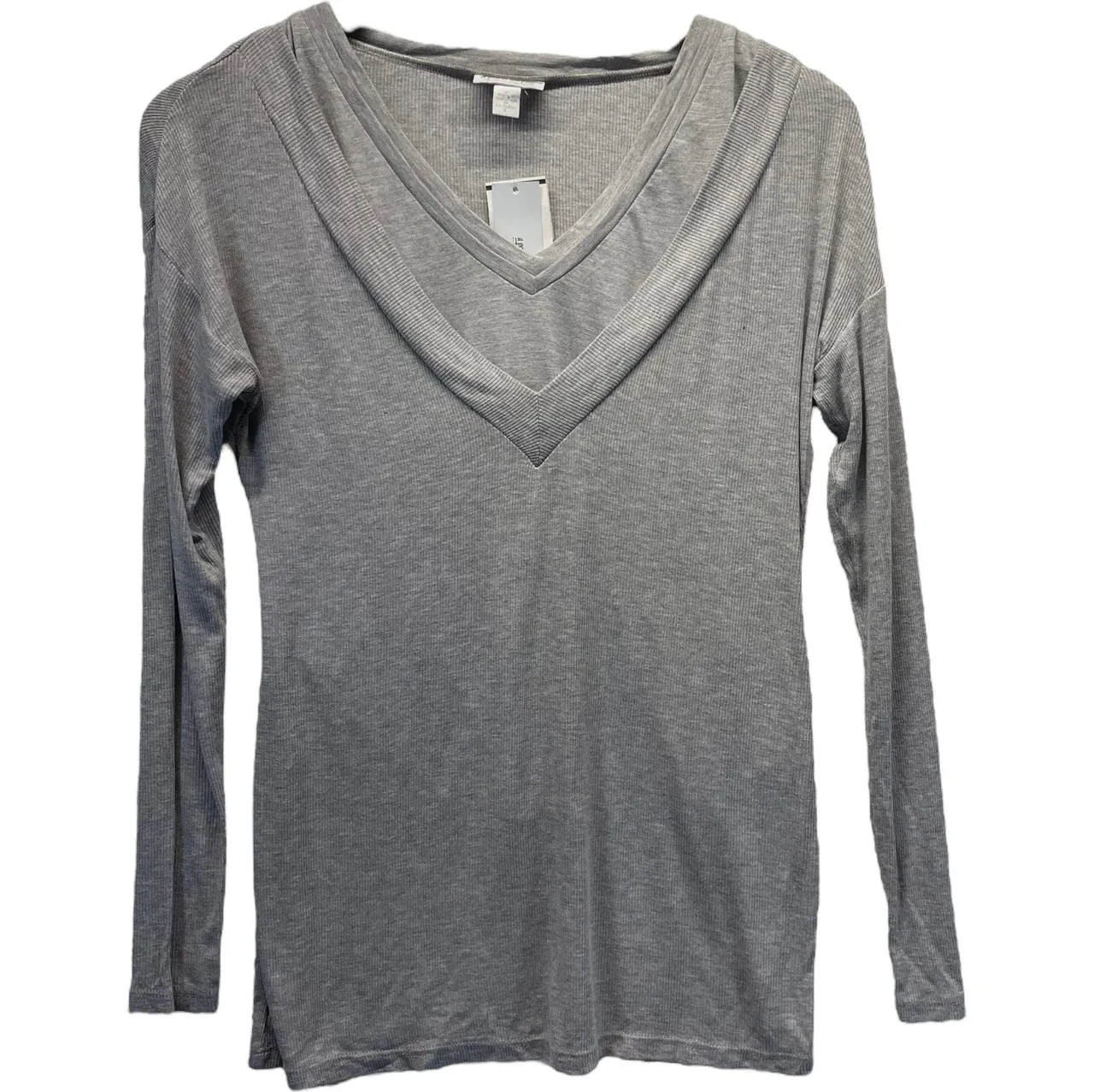 *New* Gray A Pea in the Pod Maternity Long Sleeves Maternity Thermal Nursing Top (Size Medium)