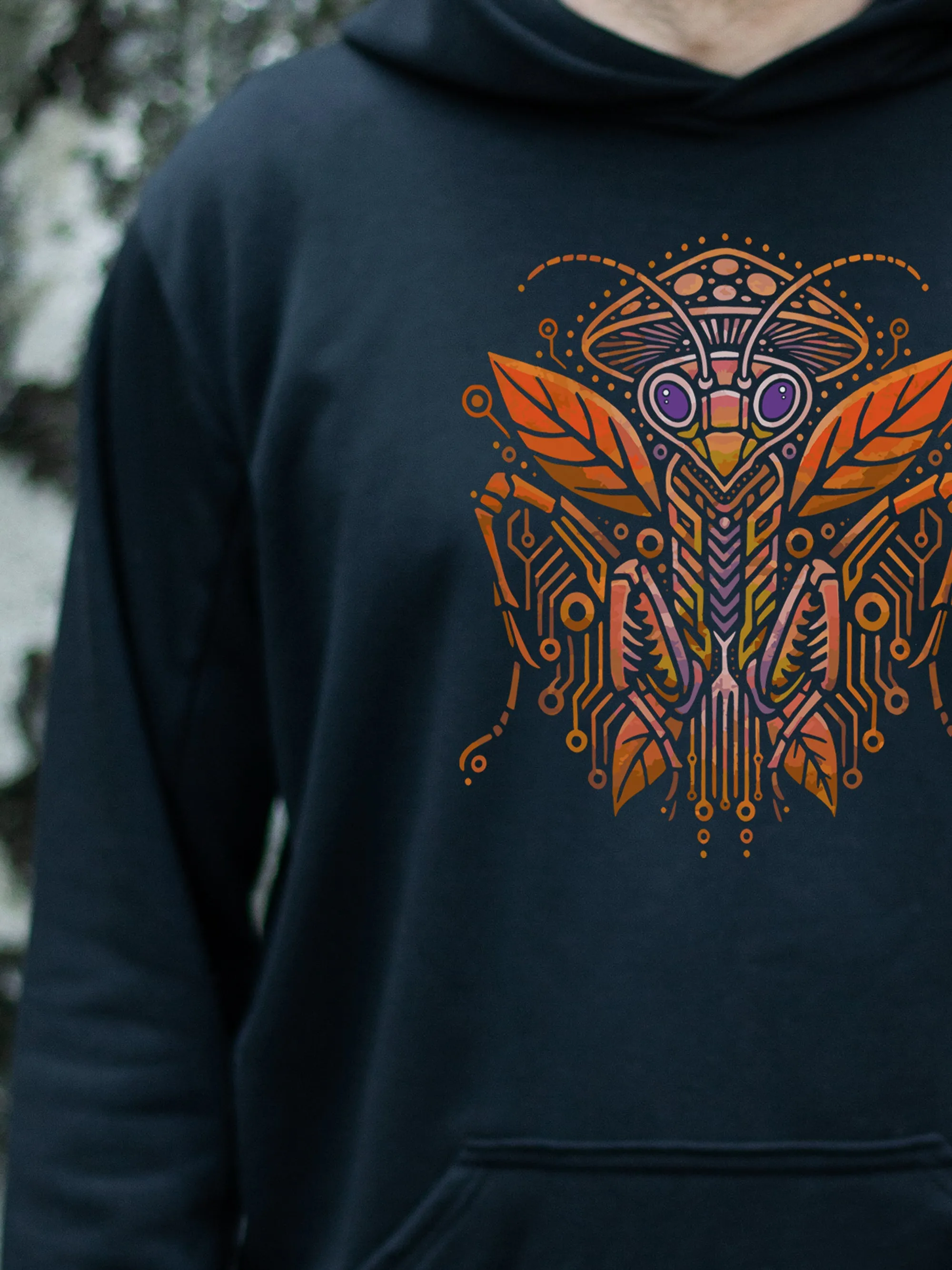 NEW Mushroom Mantis Hoodie - Orange