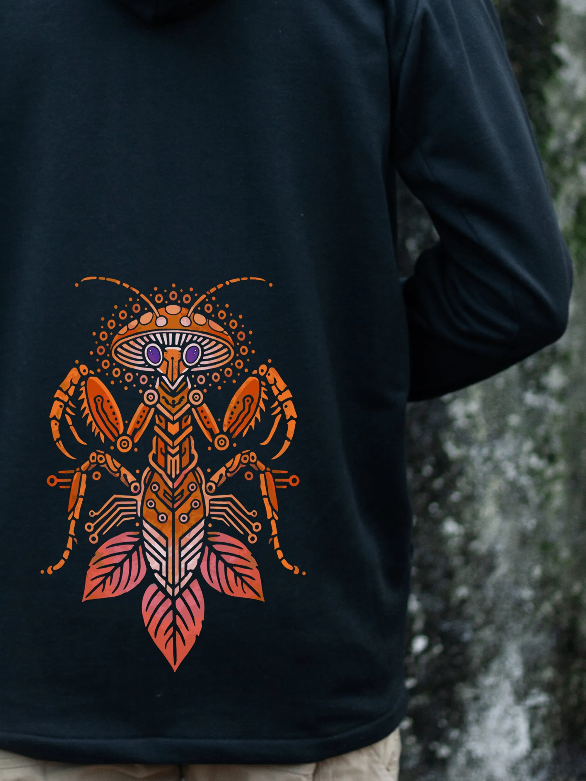 NEW Mushroom Mantis Hoodie - Orange