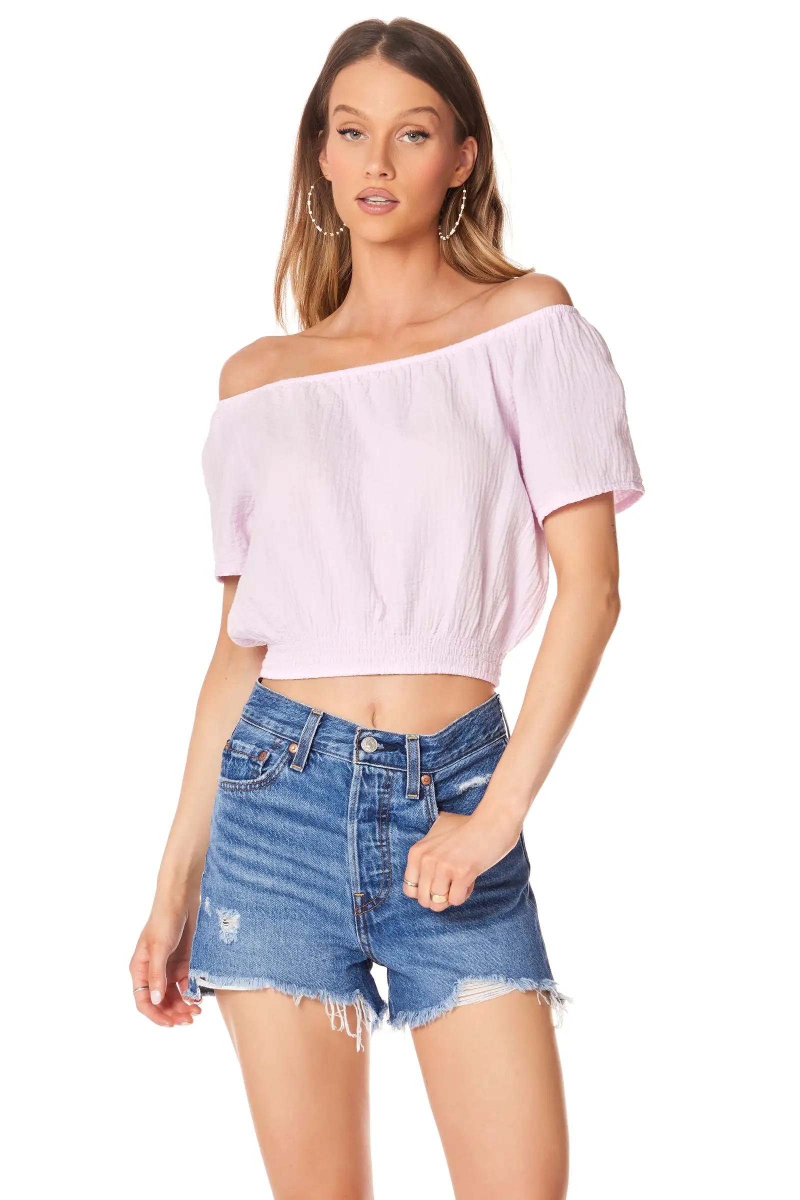 OFF-SHOULDER TOP