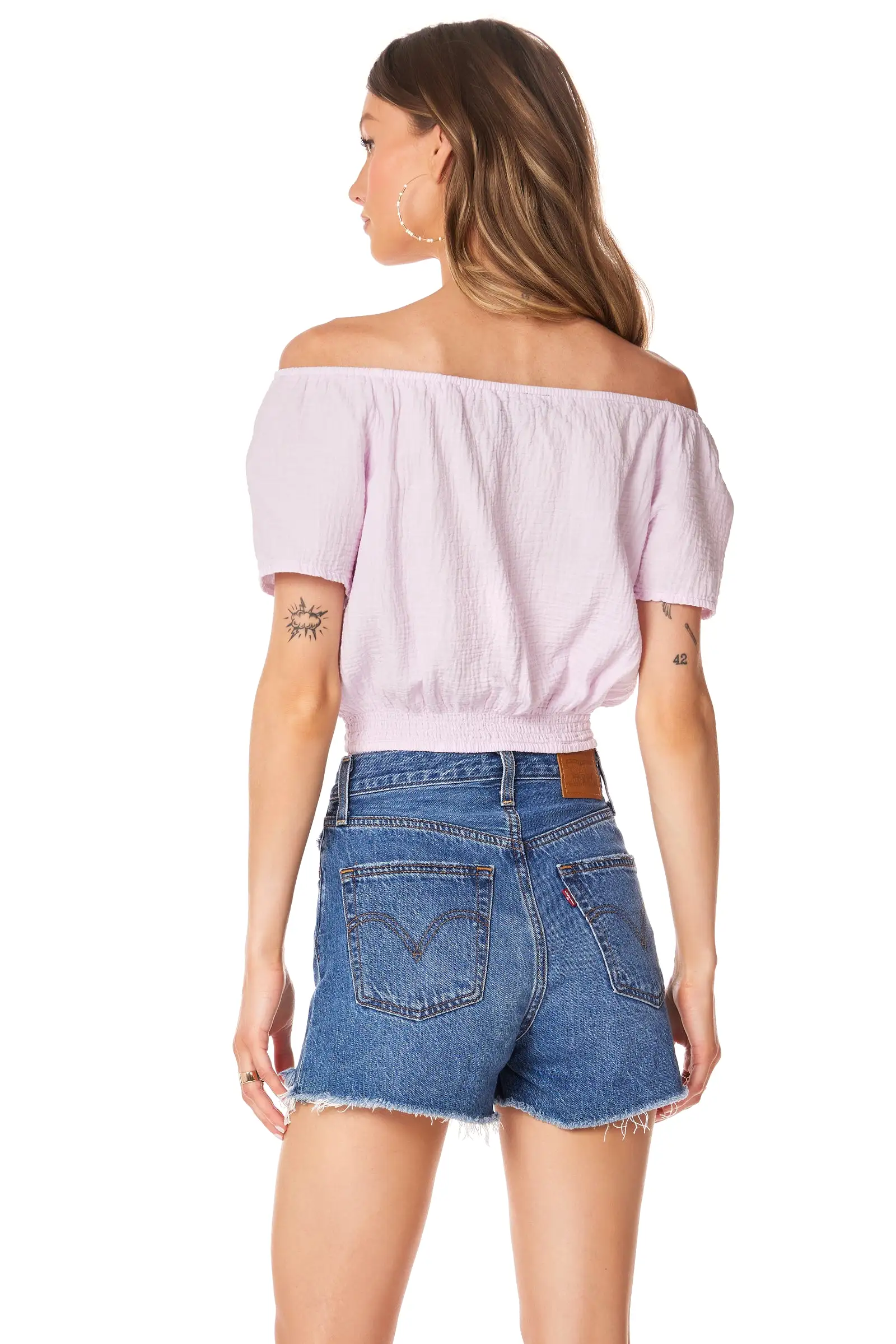 OFF-SHOULDER TOP