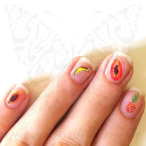 Papaya Nails Banana Pineapple Nail Stickers