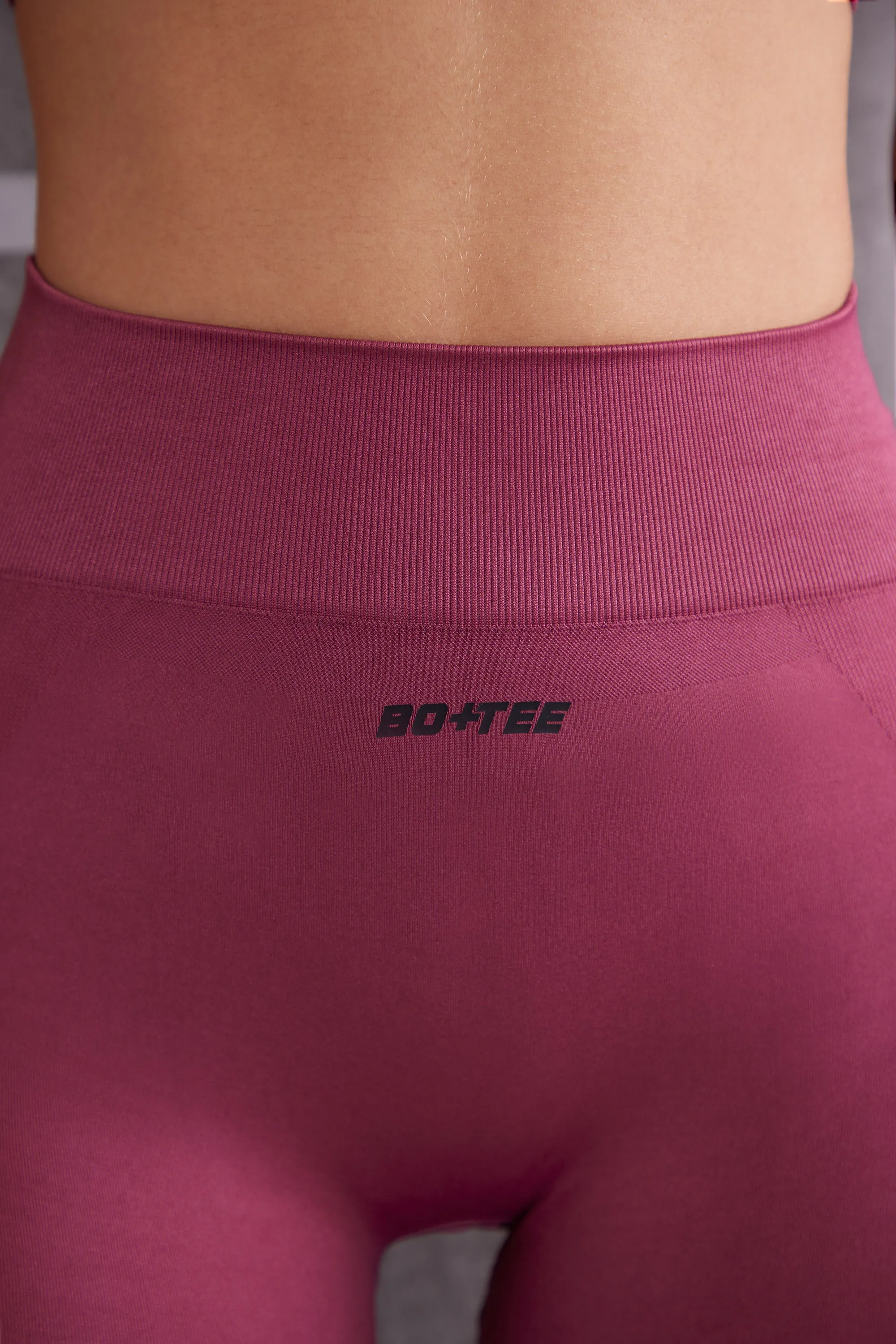 Petite High Waist Seamless Leggings in Dark Rose