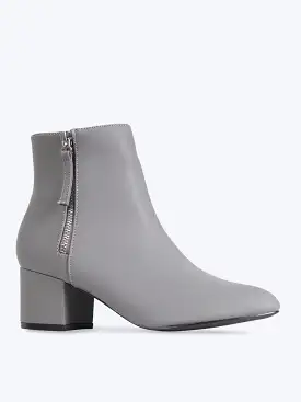 Pointed Toe Zip Ankle Boots