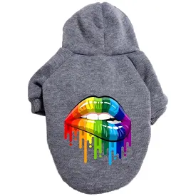 Rainbow Mouth Dog Hoodie