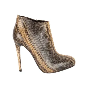 Roberto Cavalli Snakeskin Ankle Boots - '10s