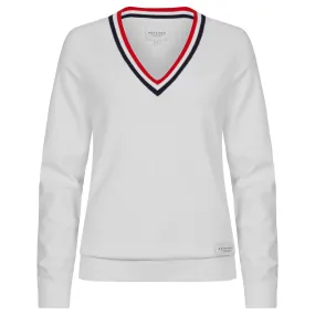 Rohnisch Adele Knitted Ladies Golf Sweater White