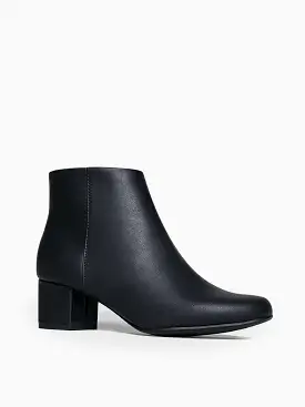 Round Toe Zip Ankle Boots