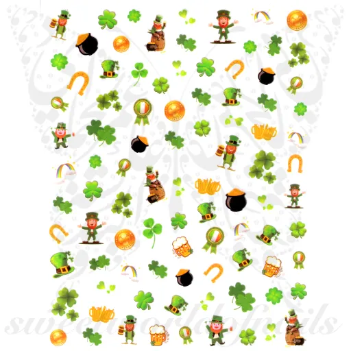 Saint Patricks Day Nail Art Nail Stickers