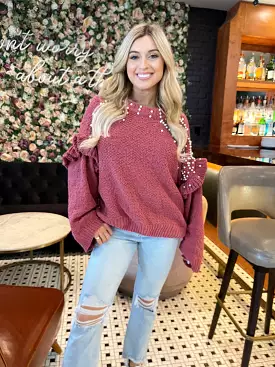 Sangria Pearl Sweater