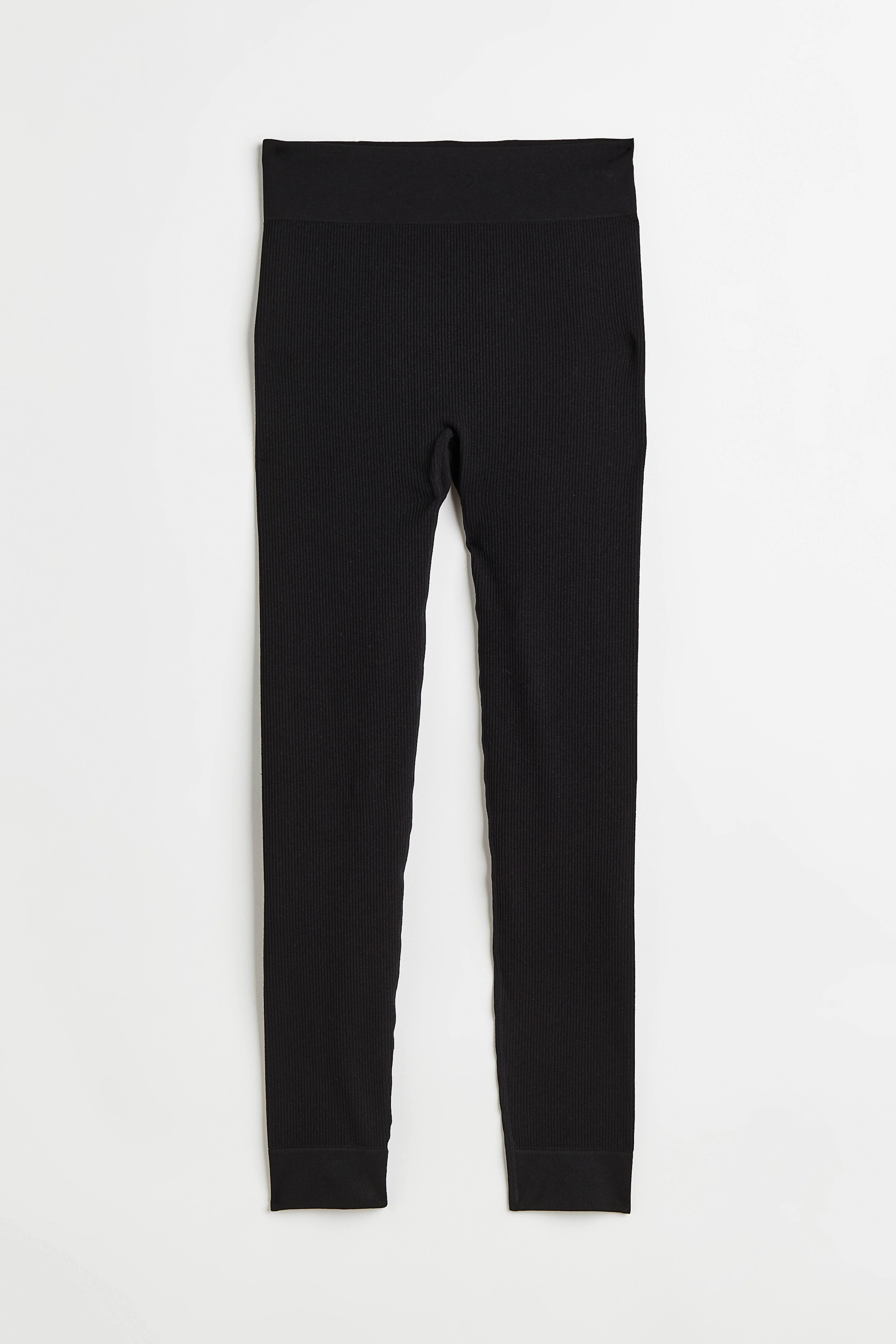 Seamless leggings - High waist - Long - Black - Ladies | H&M GB