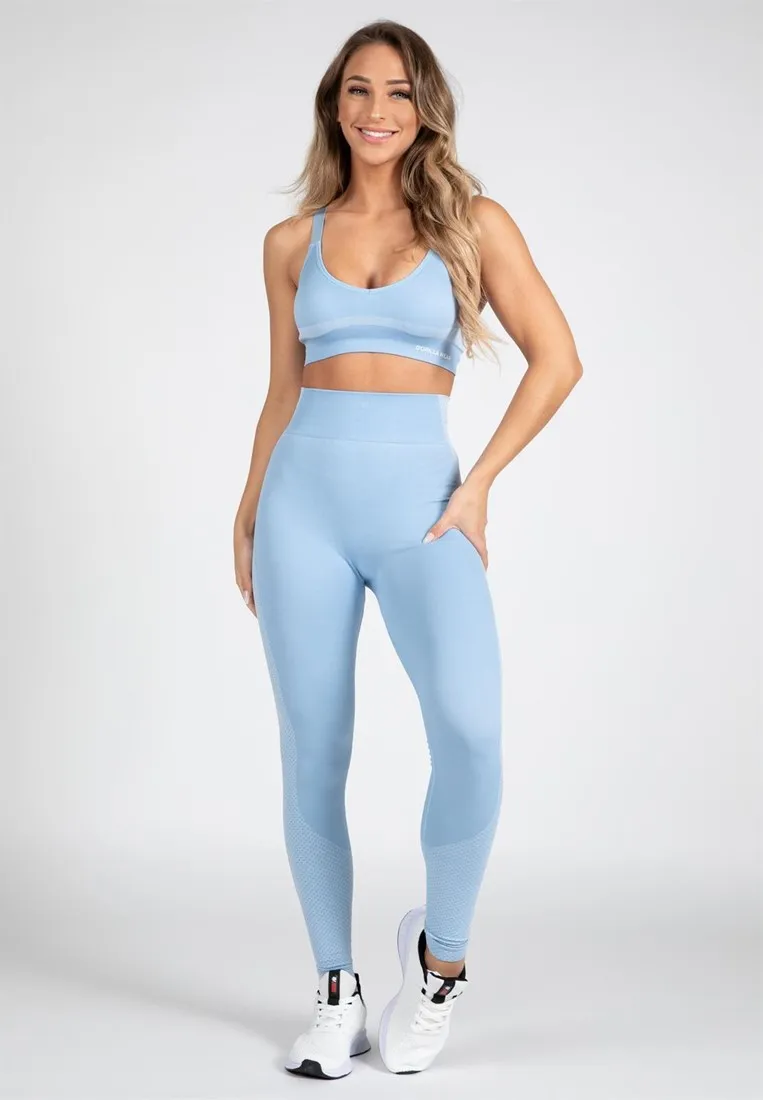 Selah Seamless Leggings - Light Blue - XS/S Gorilla Wear