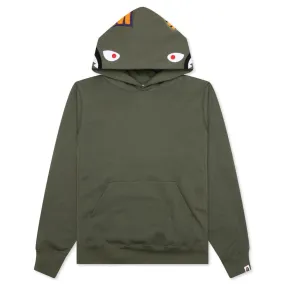 Shark Pullover Hoodie - Olive Drab