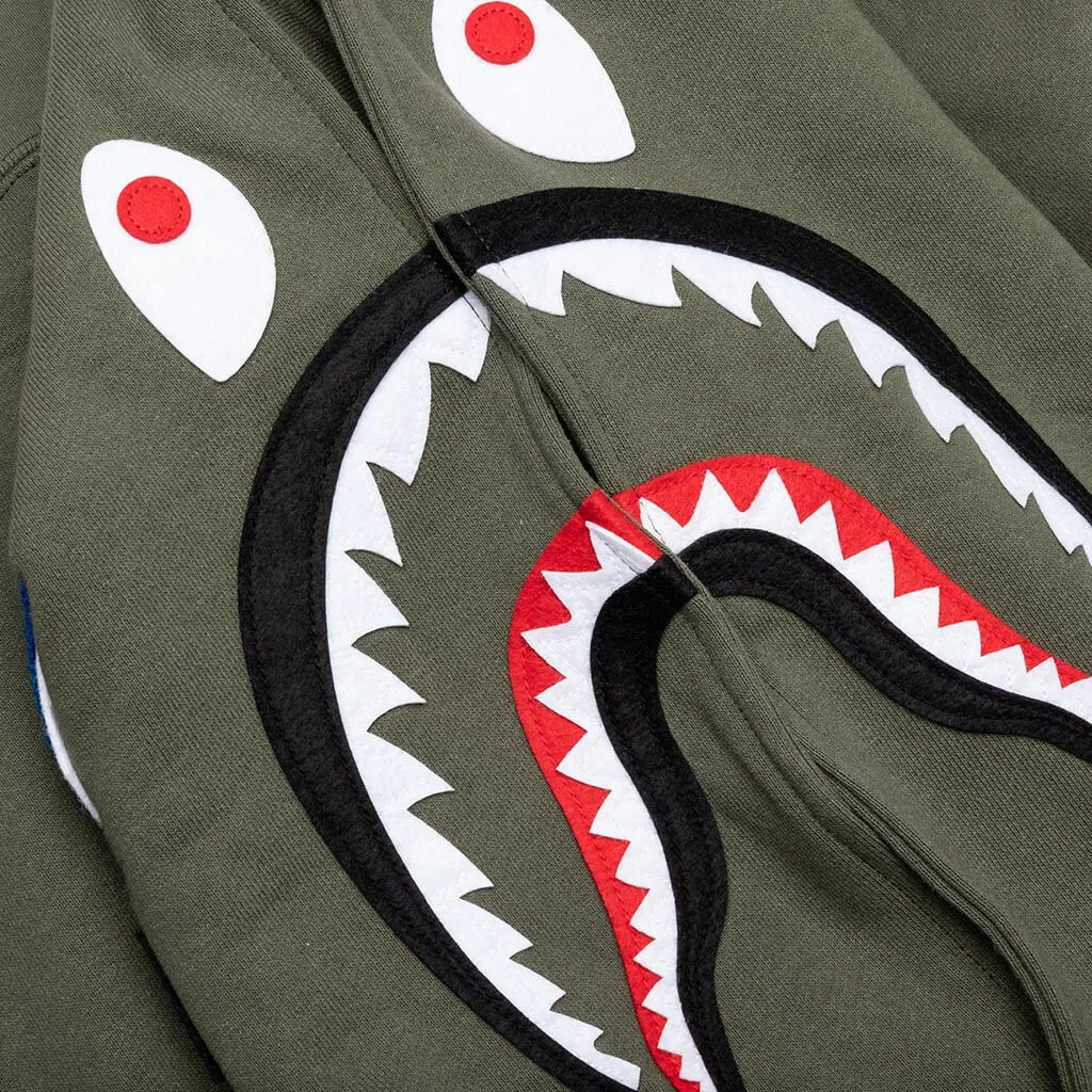 Shark Pullover Hoodie - Olive Drab