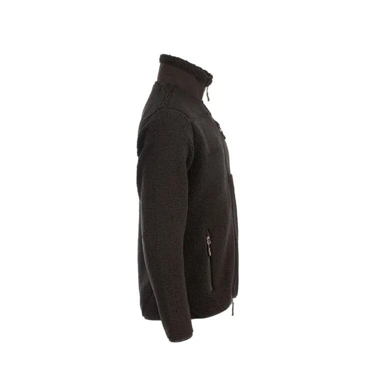 Sherpa Fleece Jacket Men Black