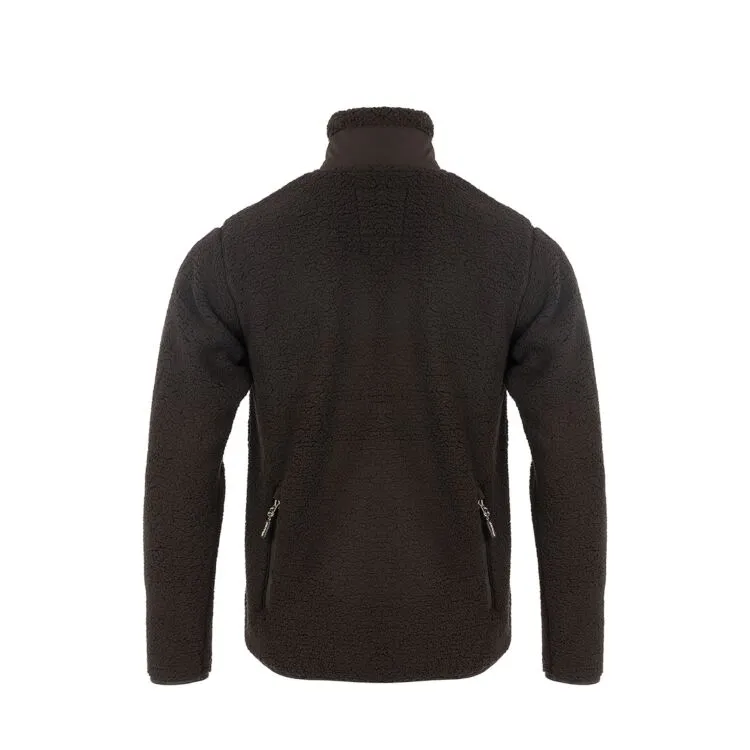 Sherpa Fleece Jacket Men Black