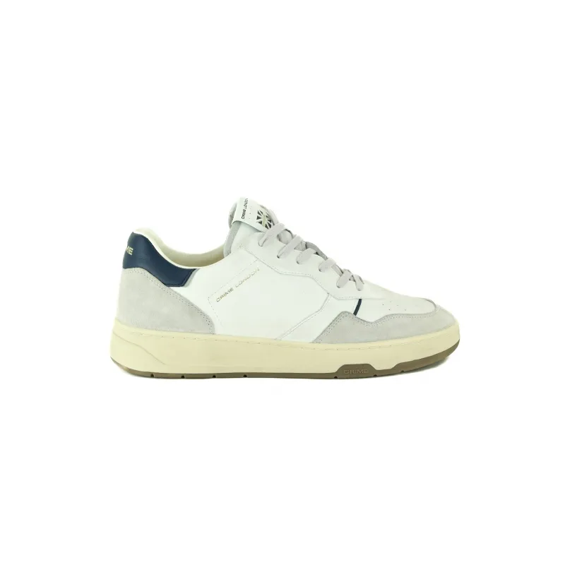 SNEAKERS UOMO IN PELLE, BIANCO