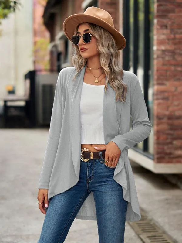 Solid Loose Women Cardigan Sweater