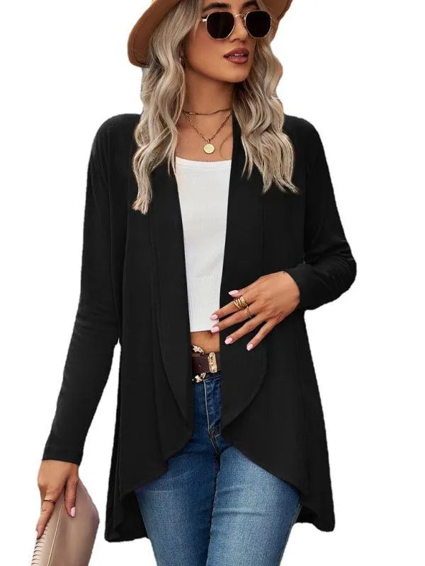 Solid Loose Women Cardigan Sweater